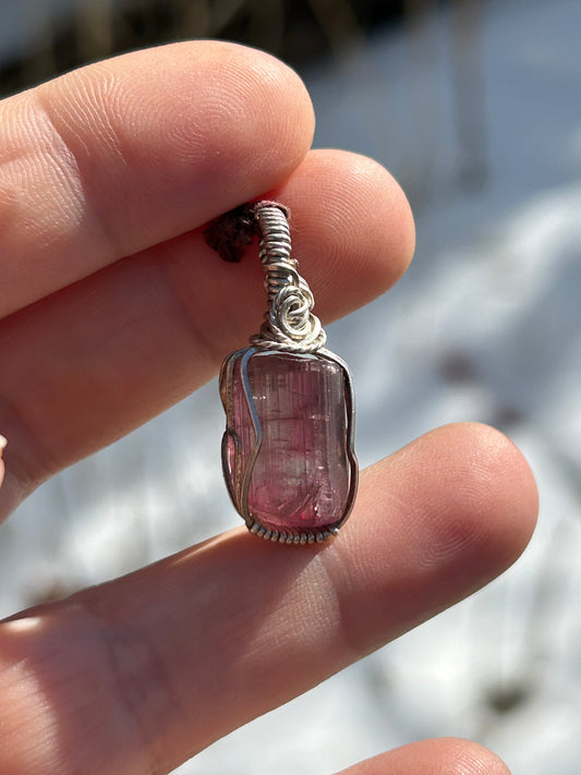 Raw Pink Tourmaline