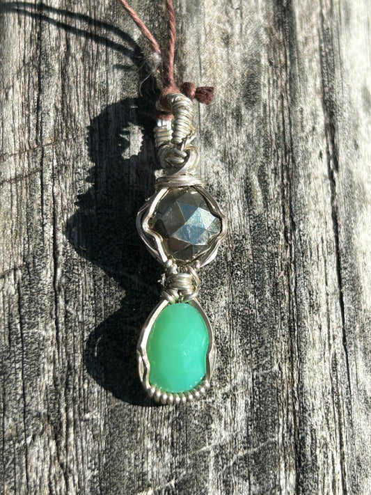 Pyrite & Chrysoprase