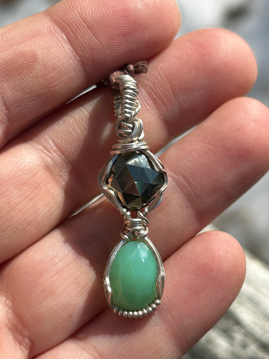 Pyrite & Chrysoprase