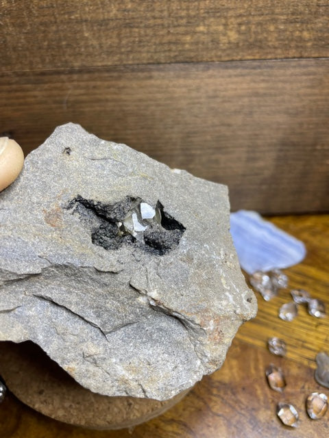 Herkimer Diamond in Matrix