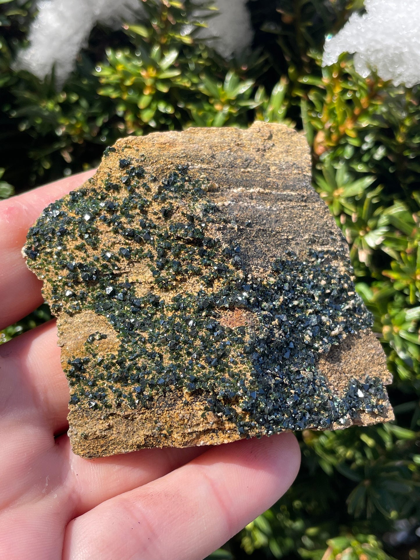 Libethenite Crystal Druzy