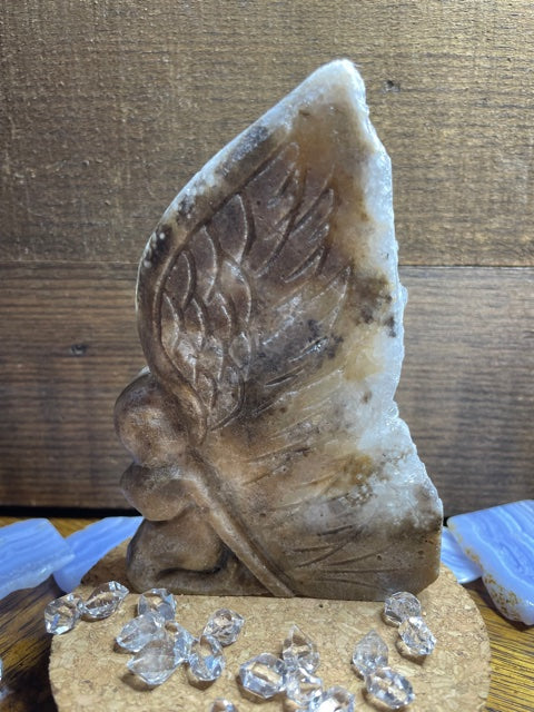 Quartz Woodland Fairy Carving